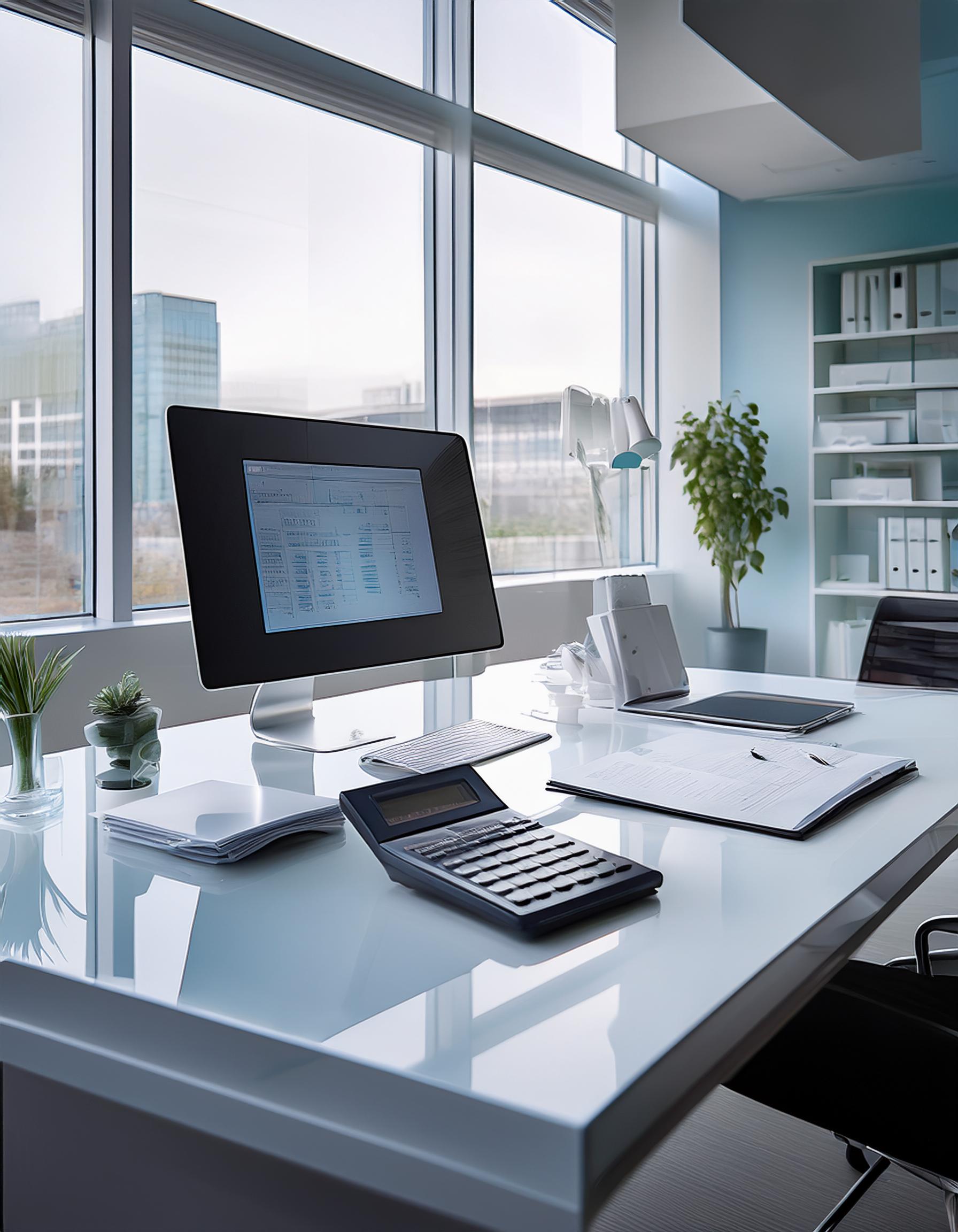 Moderne Steuerberatungssituation mit Kunde und Berater in einem Büro
