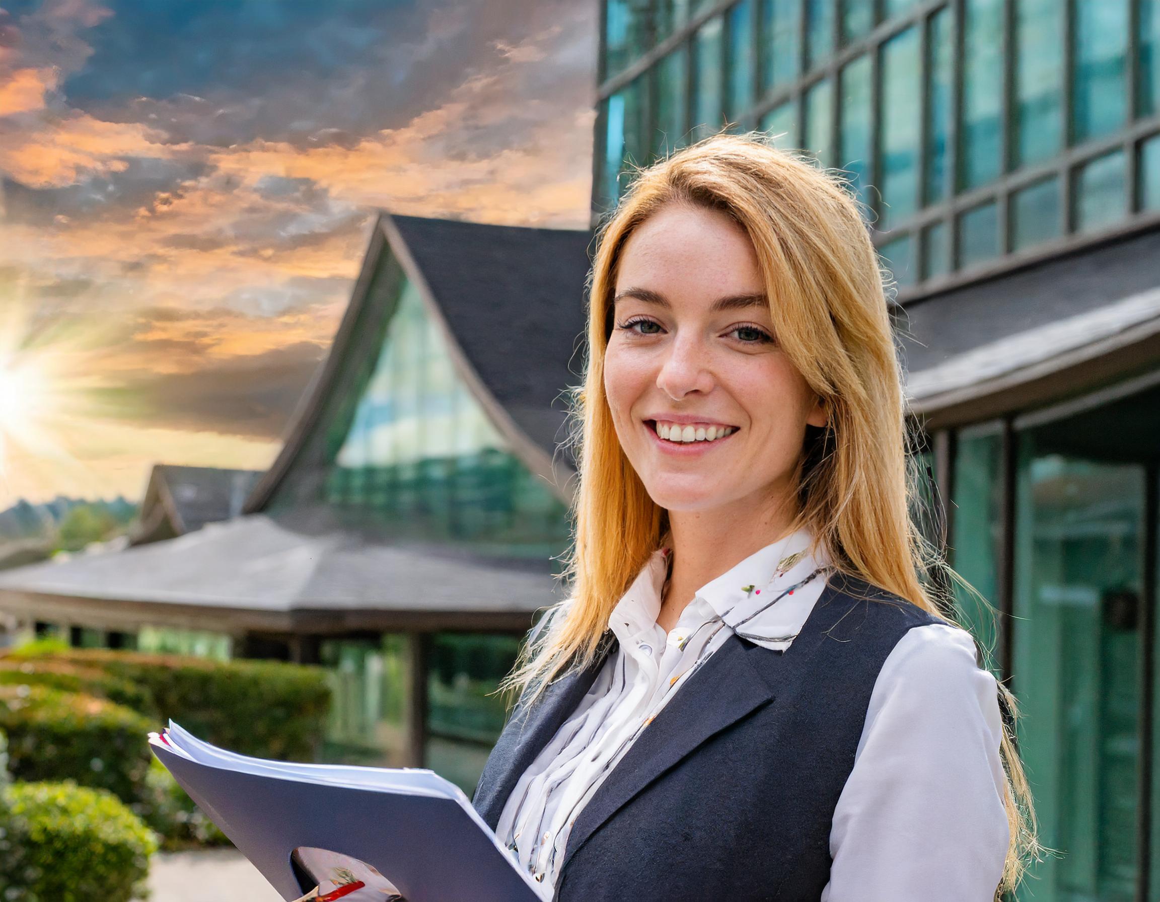 Anna Schmidt, Steuerberaterin, lächelndes Porträtfoto